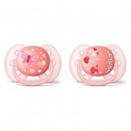 Philips Avent Ultra Soft Pacifier 6-18m Pink