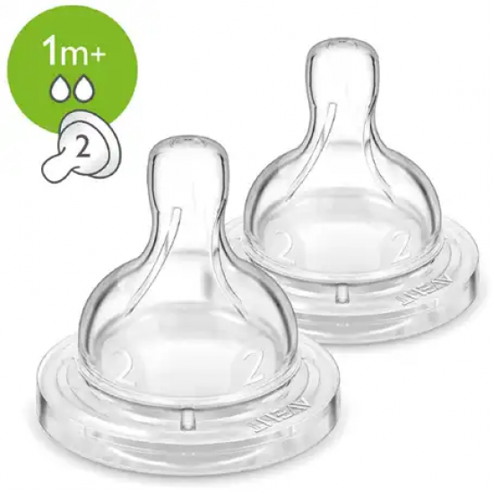 Avent Classic Plus Teats +1M 2 pcs