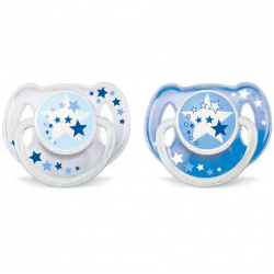 Avent Soother - 0-6M (Stars) 2 pcs