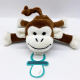 Babyworks | Bibipals Pacifier Holder | Monkey Brown