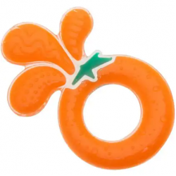 Brother Max | Soft Silicone Splash Teether | Orange Shape