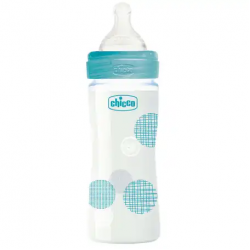 Chicco Feeding Bottle Well Being Glas Boy 240 Ml