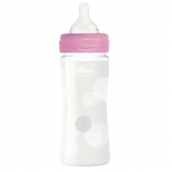 Chicco Feeding Bottle Well Being Glass Girl 240 Ml