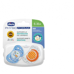 Chicco Soother Ph. Air Blue Latx 6-16m 2pcs