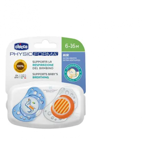 Chicco Soother Ph. Air Blue Latx 6-16m 2pcs