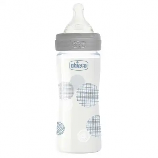 Chicco Well Being Glass Bottle Slow 240ml