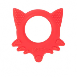 Drbrown Teether Fox Red  baby teething relief silicone material