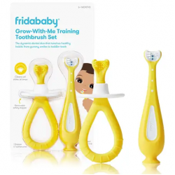 Frida Baby Grow-With-Me Training Toothbrush Set  oral hygiene baby teeth