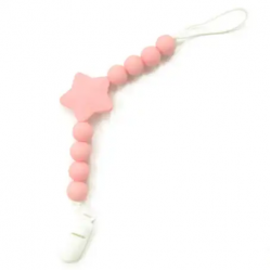 Luqu | Silicone Pacifier Beads | Pink