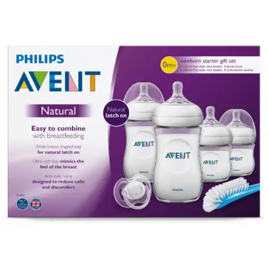 Philips Avent Natural 2.0 Feeding N/B Starter Clear Set