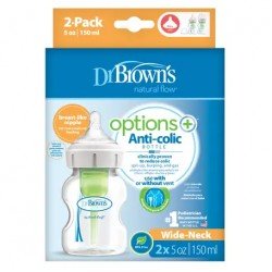 Drbrown Bottle Plastic Wide Neck - 150 ml - 2 Pack