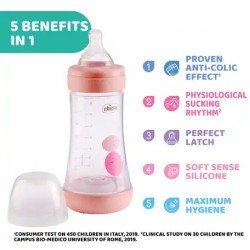 Chicco Feeding Bottle Perfect5 Girl240ml