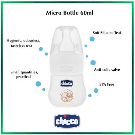 Chicco Micro Feeding Bottle 60ml