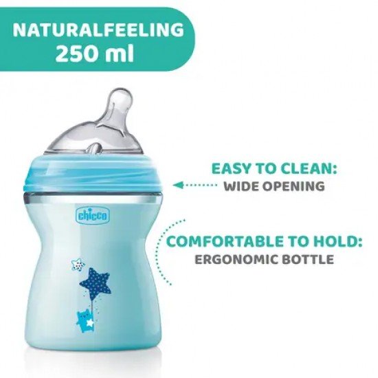 Chicco Natural Feeling Bottle 2m+Boy 250ml