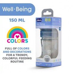 Chicco Well Being Glass Bottle Slow 150ml