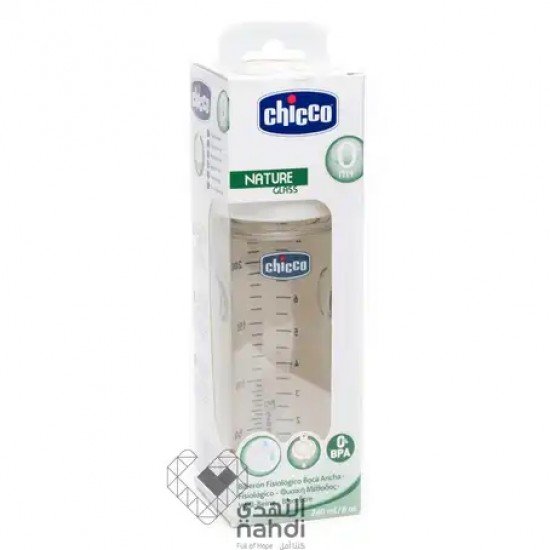 Chicco Well Being Glass Bottle 240 Ml