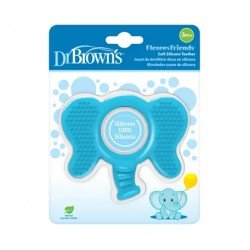 Drbrown Teether Elephant Blue  Teething Relief Baby Oral Care