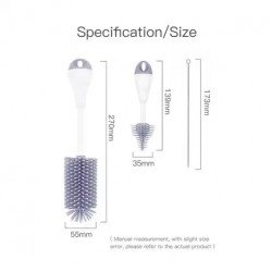 Luqu | Silicone Baby Bottle Brush Set | Grey