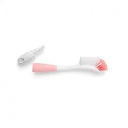 Nuvita | Bottle Cleaning Brush And Clamp | Pink