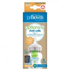 Drbrown Bottle Glass Wide Neck 150ml  baby feeding formula feeding