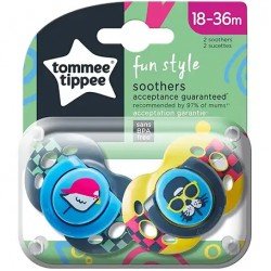 Tommee Tippee Fun Style Soother 2pcs (18-36m) - Boy  baby pacifier infant care