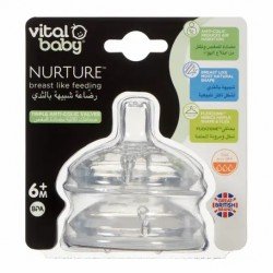 Vital Baby Nurture Breast Like Feeding Teats Fast Flow  baby bottles breast milk