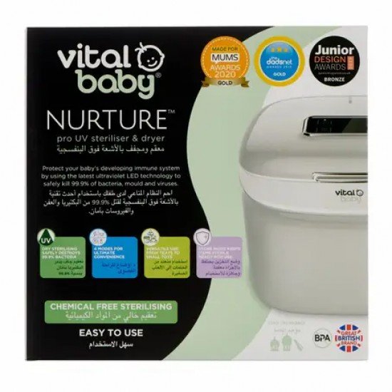 Vital Baby Nurture Pro Uv Steriliser & Dryer  sterilization UV technology