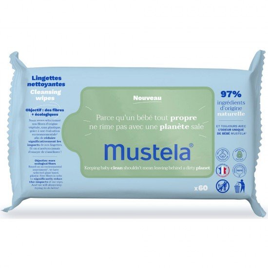 Mustela Cleansing Wipes 60s