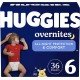 Huggies Overnites Nighttime Diapers, Size 6, Choose your package