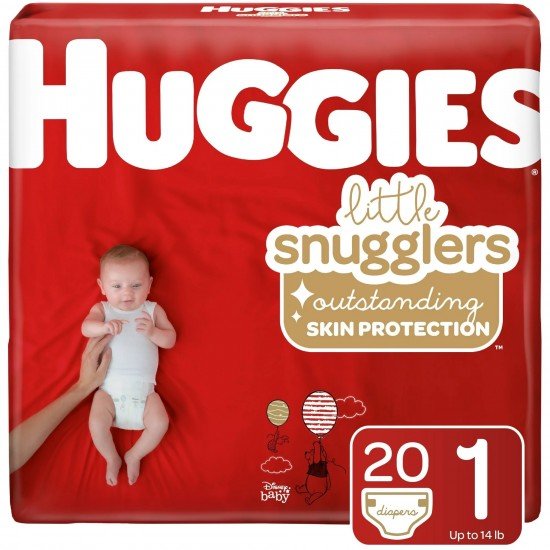 Huggies Little Snugglers Baby Diapers, Size 1, Choose your package