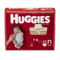 Huggies Little Snugglers Wetness Indicator Breathable Comfortable Diapers - Newborn, 24 Ct