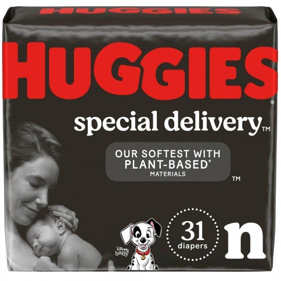 Huggies Special Delivery Hypoallergenic Baby Diapers, Fragrance Free, Size Newborn, 31 Ct