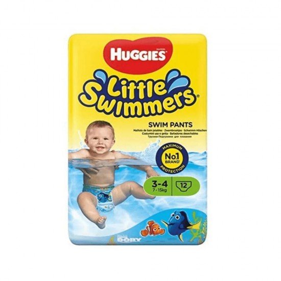 Huggies Little Swimmers Disposable Swim Diapers Size 3-4, 12 Ct