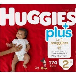 Huggies Little Snugglers Wetness Indicator Soft Diapers - Size 2, 174 Ct