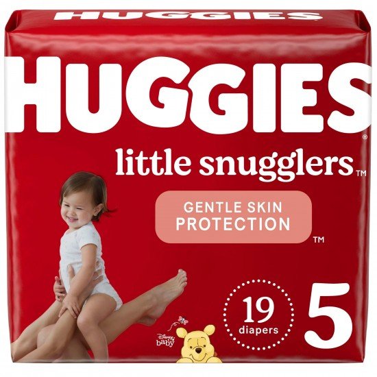 Huggies Little Snugglers Baby Diapers, Size 5, Choose your package