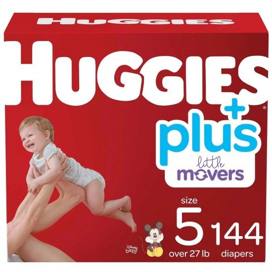 Huggies Little Movers Baby Diapers, Size 5, Choose your package