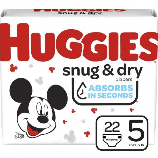 Huggies Snug & Dry Baby Baby Diaper Size 5, Choose your package