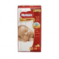 Huggies Little Snugglers Diapers, Newborn, 32 Ct Diapers