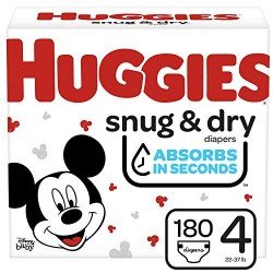 Huggies Snug & Dry Baby Diapers, Size 4, Choose your package