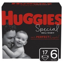 Huggies Special Delivery Hypoallergenic Baby Diapers, Size 6, Choose your package