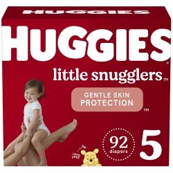 Huggies Little Snugglers Baby Diapers, Size 5, 92 Ct