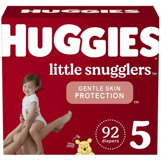 Huggies Little Snugglers Baby Diapers, Size 5, Choose your package