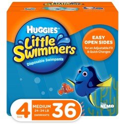 Huggies Little Swimmers Swim Diapers, Size 4 Medium, 36 Ct