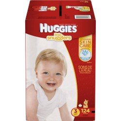 Huggies Little Snugglers Diapers, Size 3, 124 Ct