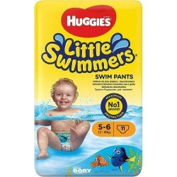 Huggies Little Swimmers Disposable Swim Diapers Medium Size 5-6, 11 Ct