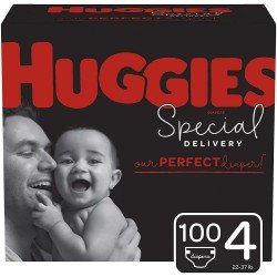 Huggies Huggies Special Delivery Hypoallergenic Baby Diapers, Size 4, Count, One Month Supply White Size 4 100 Ct