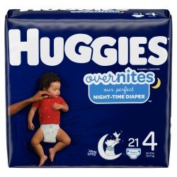 Huggies Overnites Nighttime Baby Diapers, Size 4, Choose your package