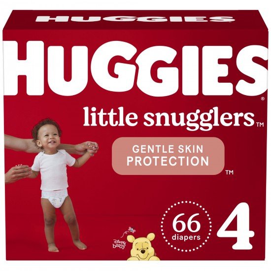 Huggies Little Snugglers Baby Diapers, Size 4, Choose your package