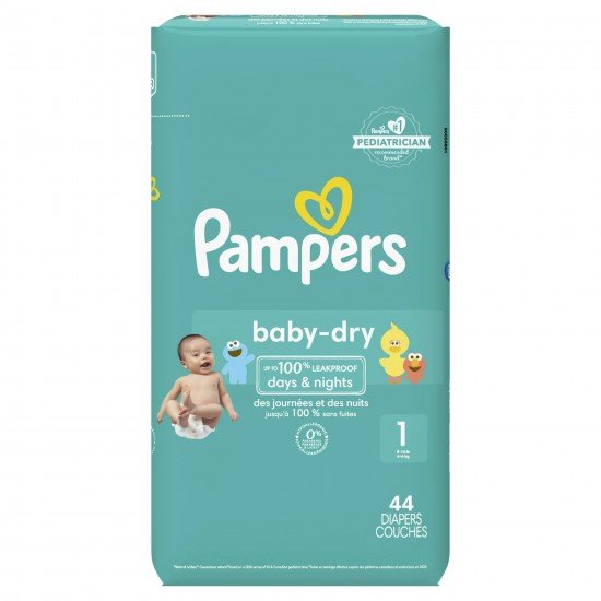 Pampers Baby Dry Diapers Size 1 - choose your package