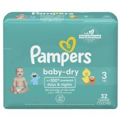 Pampers Baby Dry Diapers Size 3, Choose your package